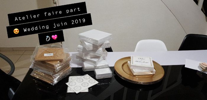 Faire-part Chic / Doré 3