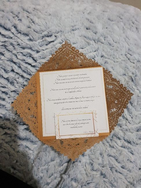 Faire-part Chic / Doré 5
