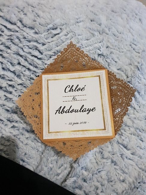 Faire-part Chic / Doré 6