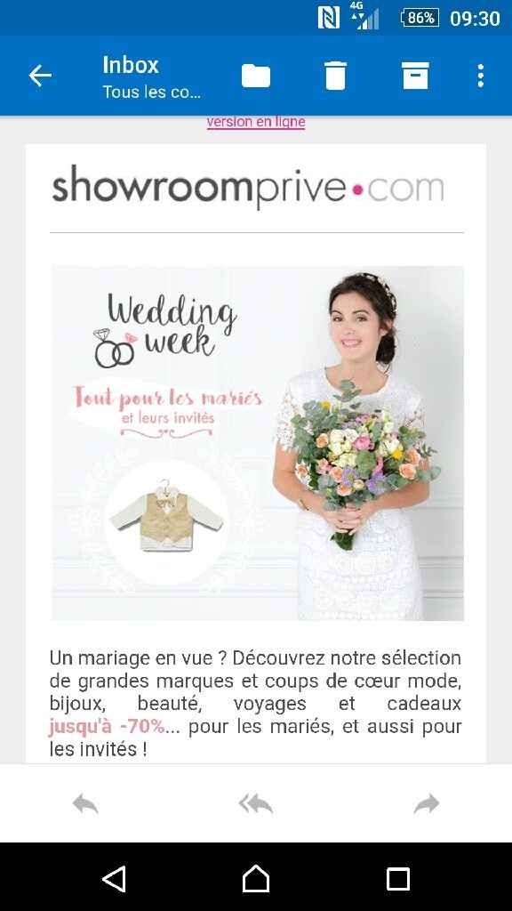 Vente privée spéciale mariage - 1