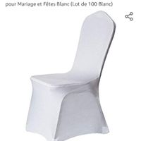 Vends housses de chaise blanche neuves - 1