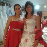 Robe blanche et rouge... - 1