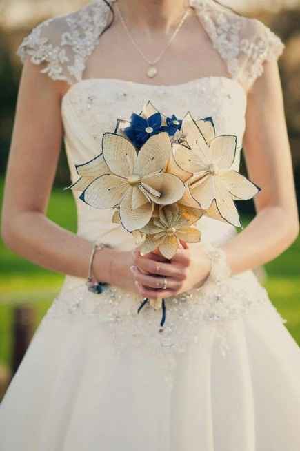 Mes idées de bouquet de mariée en origami 