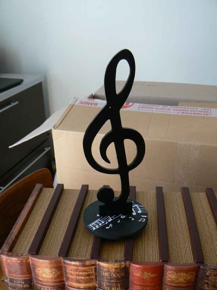 Clef de sol à poser sur un meuble ou autre ...