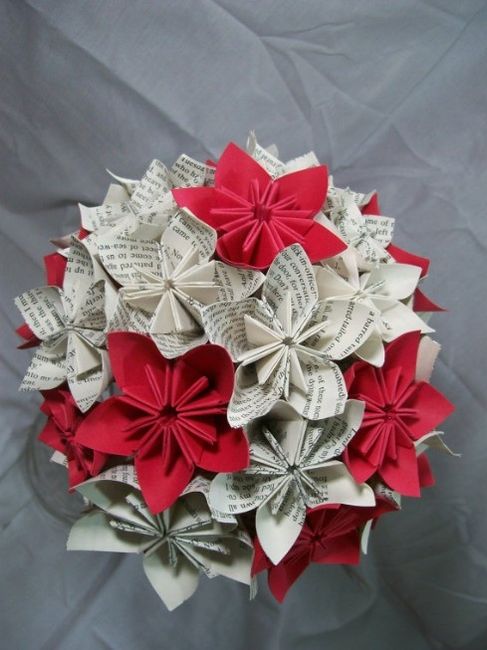 Mes idées de bouquet de mariée en origami
