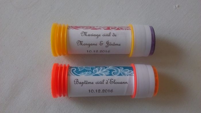 Bulle de savon personnalisé