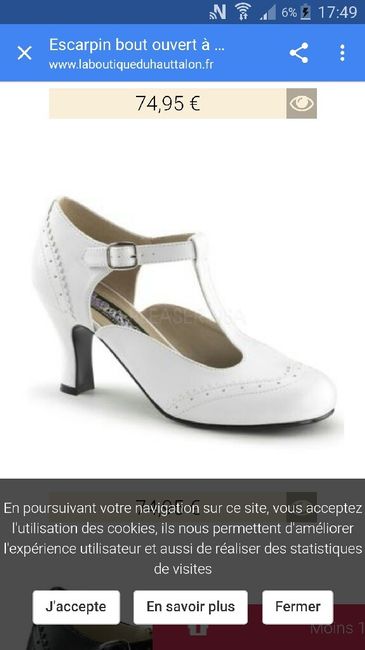 Chaussure blanche - 1