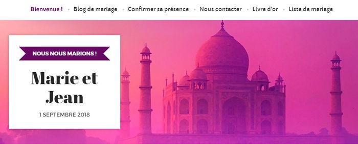 Que ton mariage soit Unique ! Gagne la web Premium 💙 4