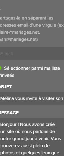 Message aux invités 1