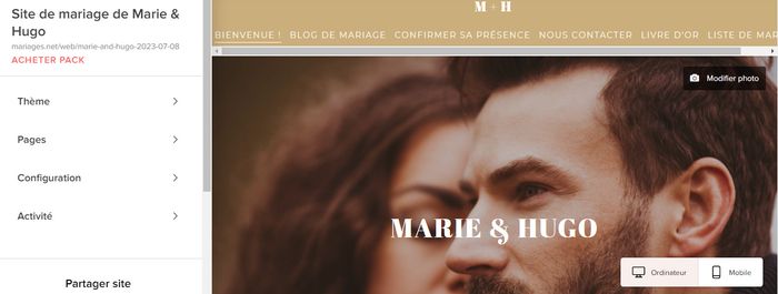 Découvre comment créer pas à pas ton site Web de mariage ! 👇 4