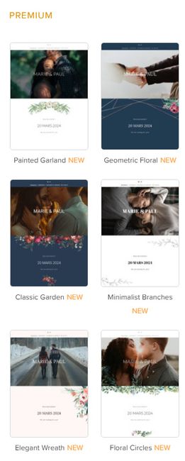 Nouveaux design disponible pour votre site de Mariage 😍 - 1