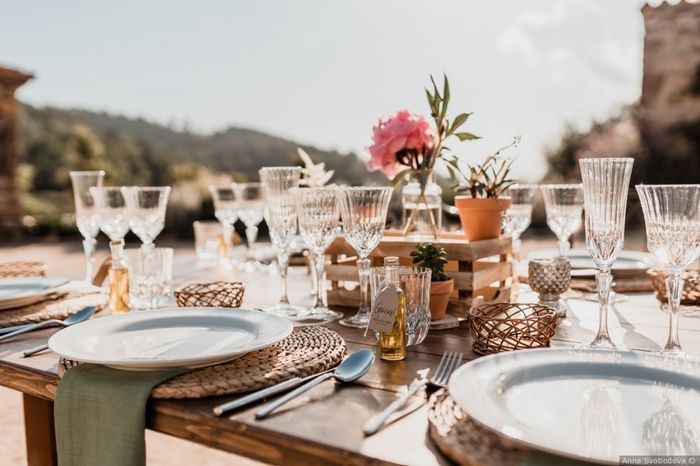 Repas de mariage en extérieur 1