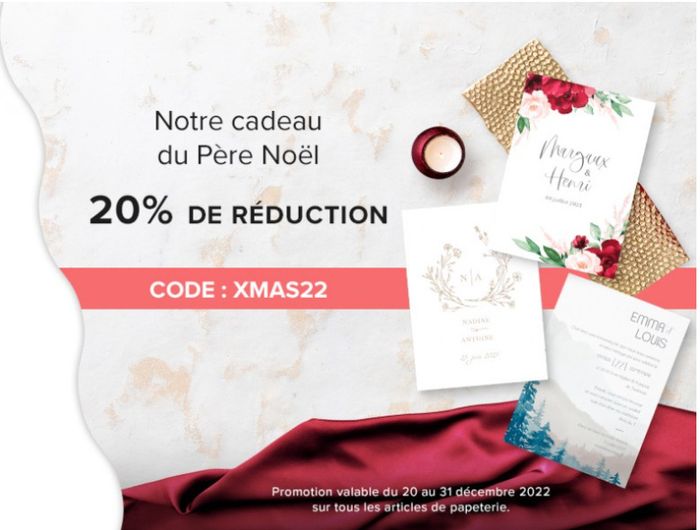 Le père noël vous offre un bon de réduction pour votre papeterie 😍💌 1