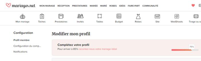 Site mariage.net 1