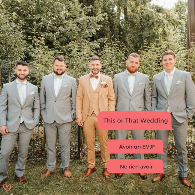💍 This or That Wedding : EVJF 1