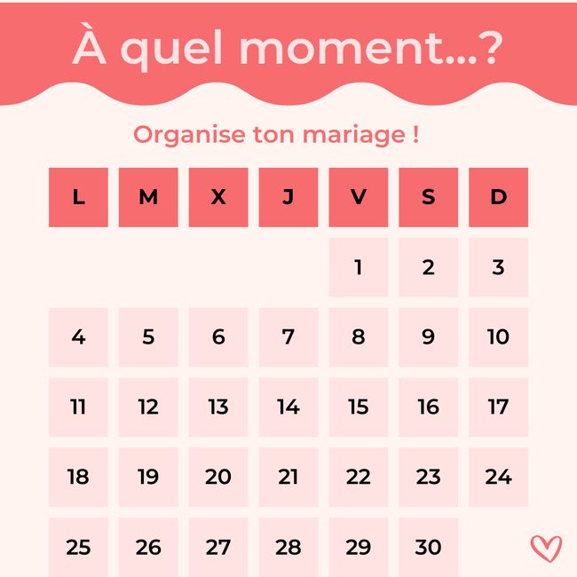 À quel moment : Joue avec nous 👇📆 1