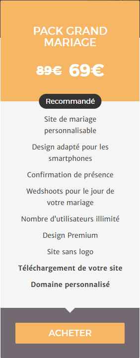 Que ton mariage soit Unique ! Gagne la web Premium 💙 - 2