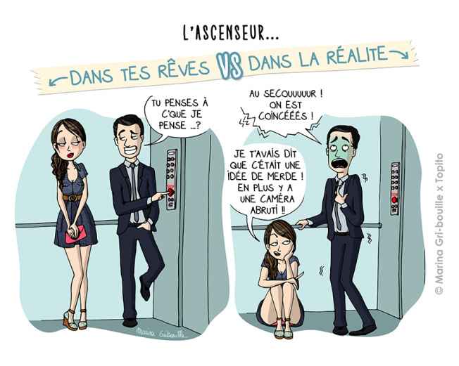 Rêve VS Réalité ... L'ascenseur - 1