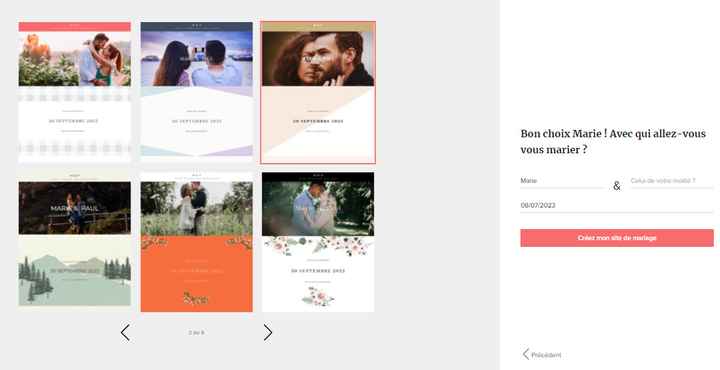 Découvre comment créer pas à pas ton site Web de mariage ! 👇 - 2