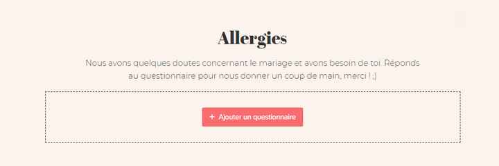 Des allergies à ton mariage ? Utilise le questionnaire pour tout savoir ! - 3