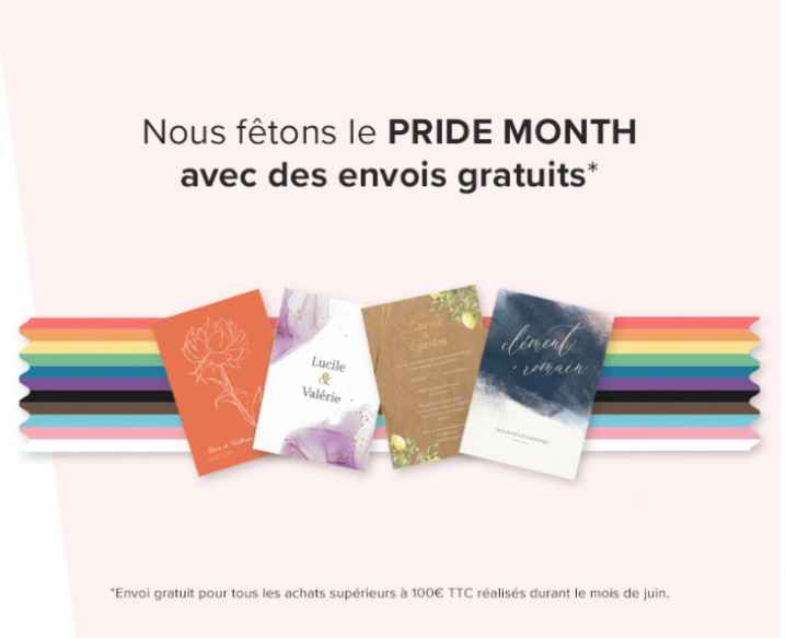 Promo : Des envois gratuits pour vos Faire-part tout en couleur 💌🌈 - 1