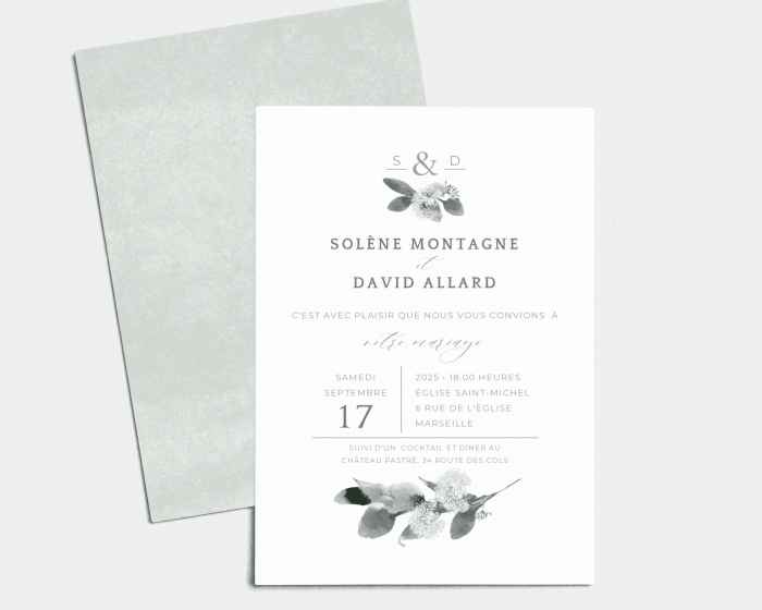 Réductions nuptiales 👉 Ces 2 invitations - 2