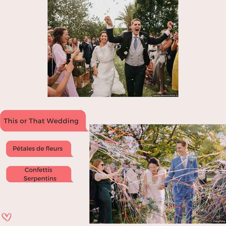 💍 This or That Wedding : Sortie de cérémonie - 1