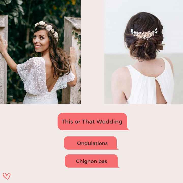 💍 This or That Wedding : La coiffure - 1