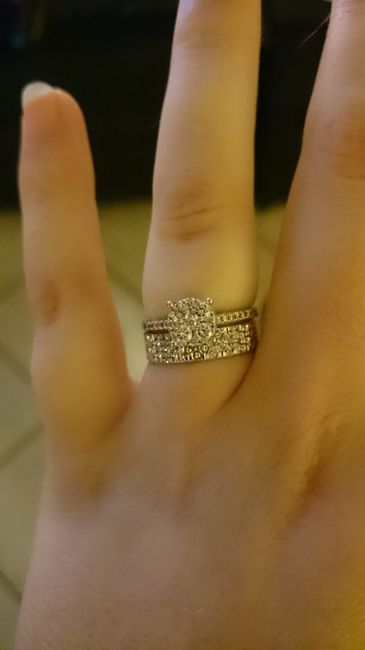 Ma bague de fiançaille avec mon alliance