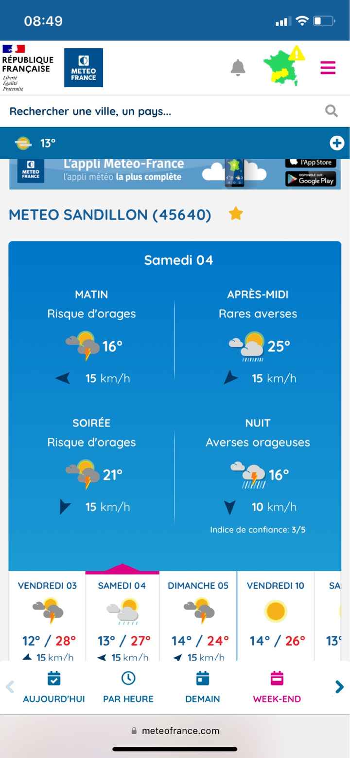 La météo de notre mariage - 1