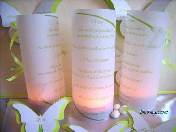 Menu Photophore Arums 