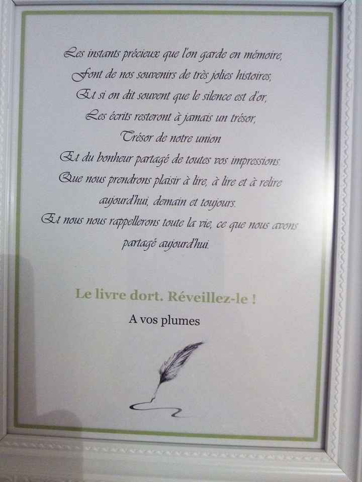 Cadre Livre d'or 