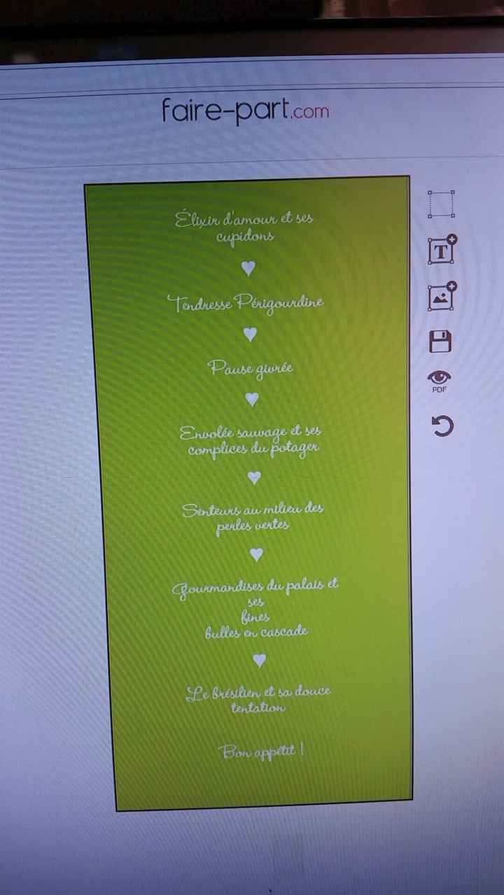 Nouvelle idée pour le menu Verso
