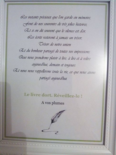 Cadre Livre d'or 