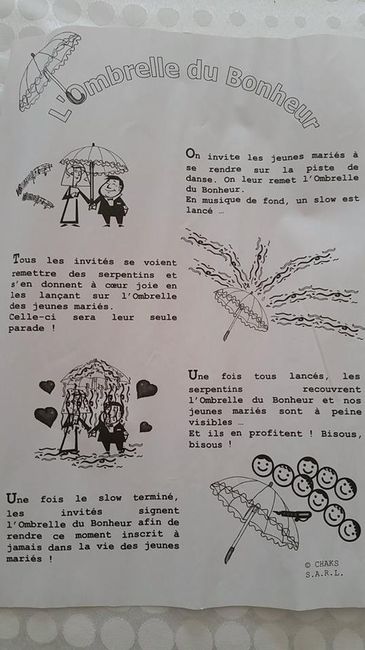 En quoi consiste le parapluie du bonheur ?