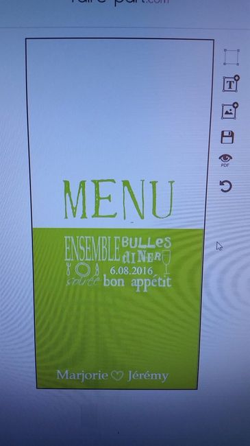 Nouvelle idée pour le Menu