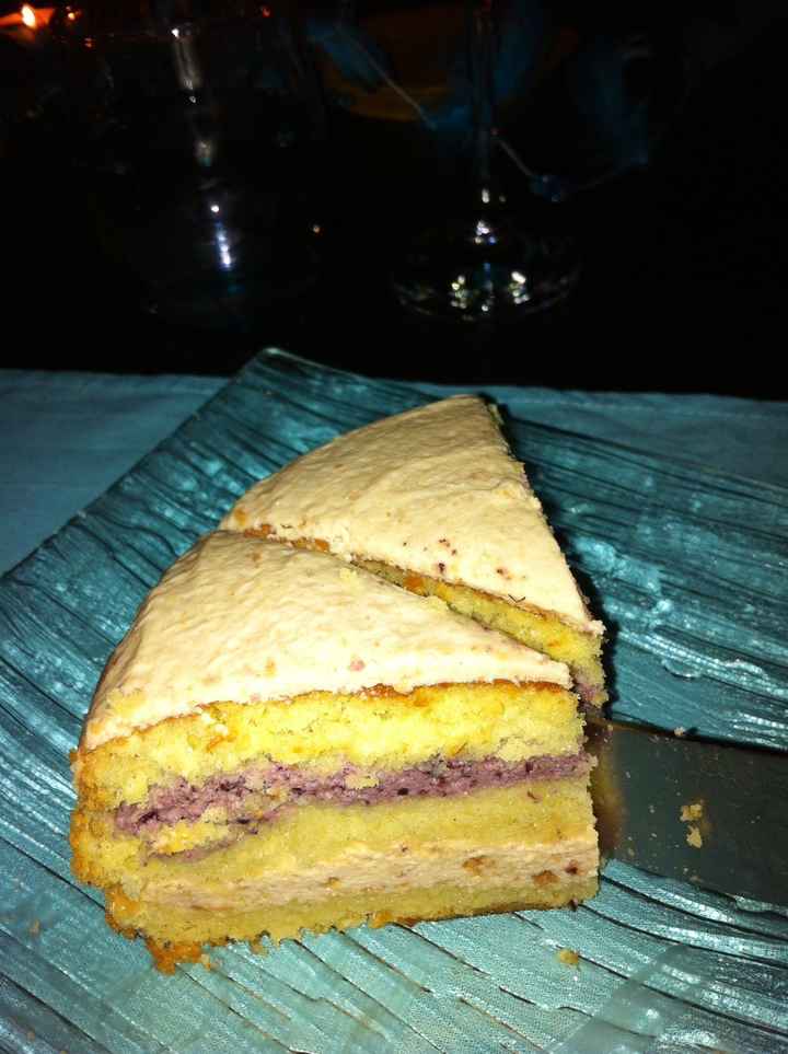 gateau praliné framboise