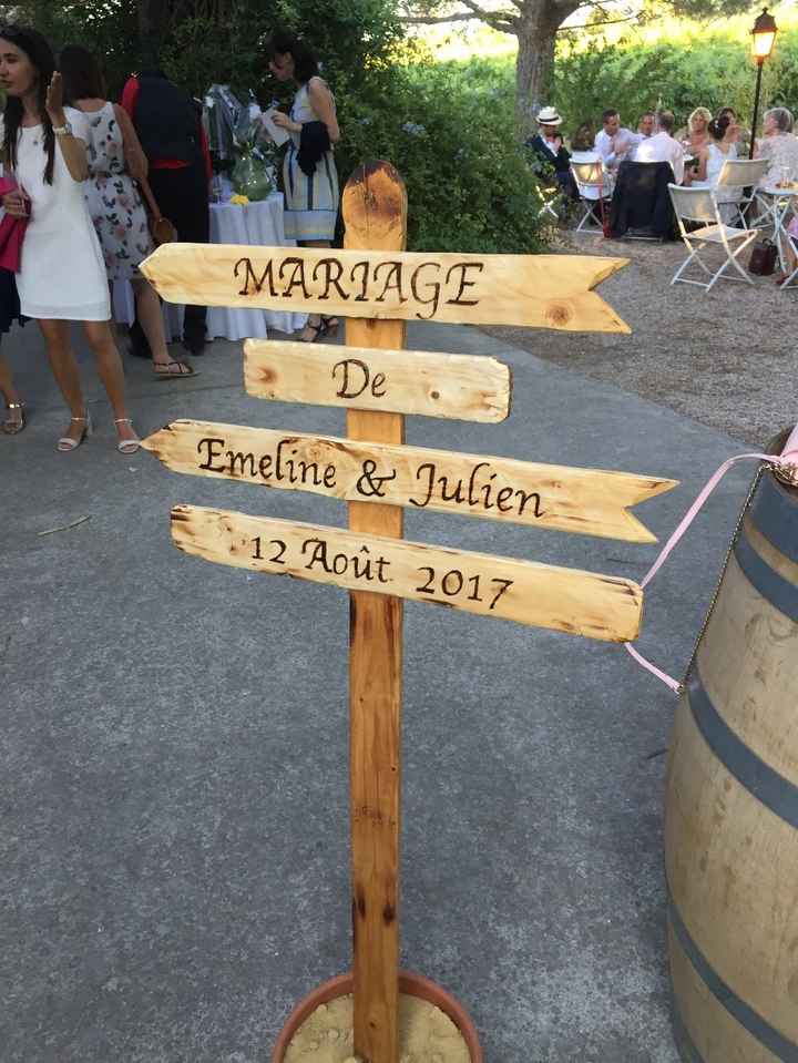 Panneau mariage