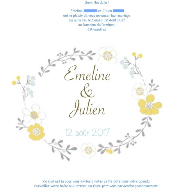 Save the date 