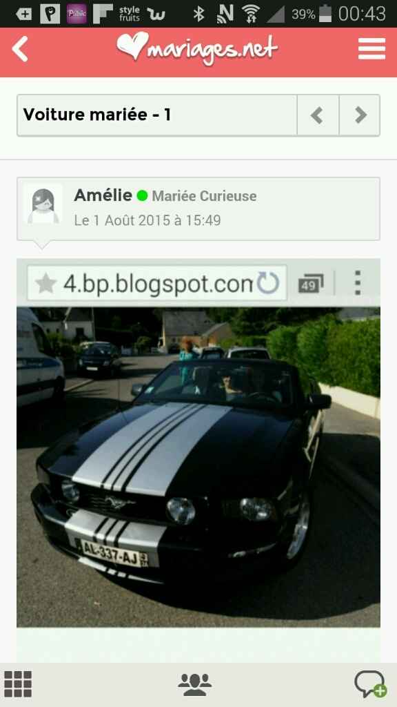 Ford mustang pour l'arrivée - 1