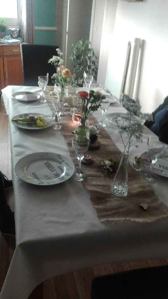 Essai décoration table champêtre - 1