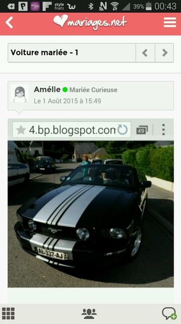 Ford mustang pour l'arrivée - 1