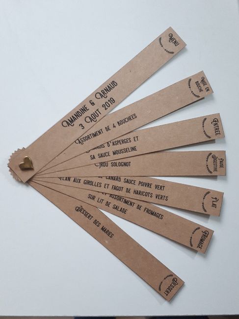 Menu éventail : une idée originale ! 1