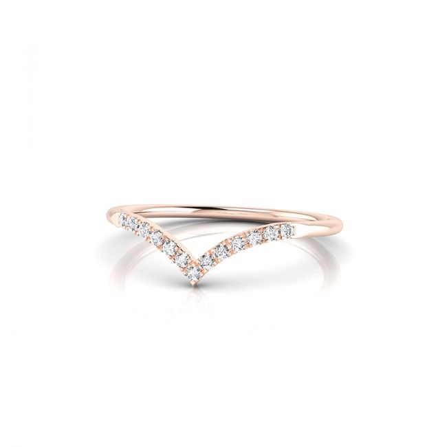 Bague Apollon or rose et diamants