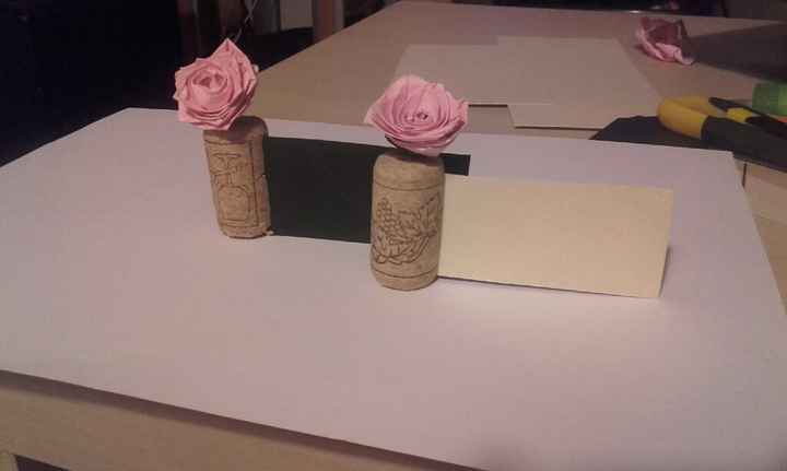 Mini rose  en papier origami - 1