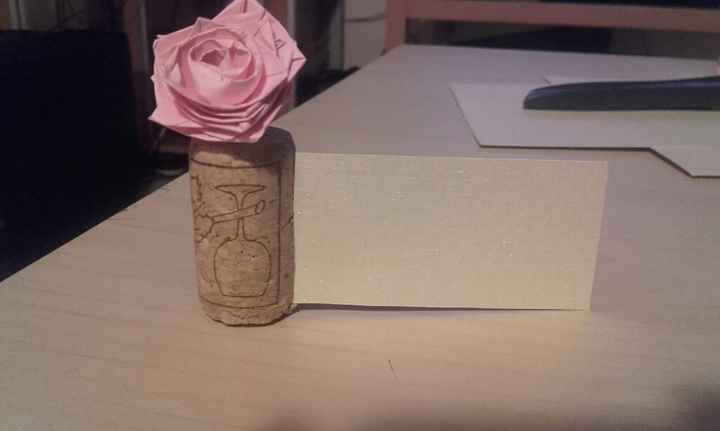 Mini rose  en papier origami - 3