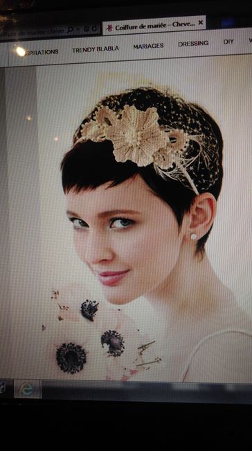 Cheveux court le jour j - 1