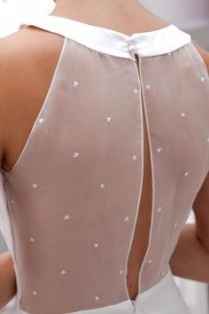 Dos de la robe de la mariée