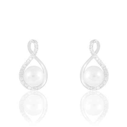 Boucles d'oreilles avec perle