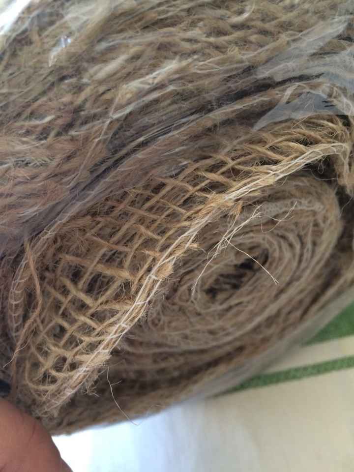 Toile de jute reçue ! - 1